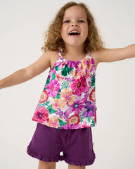 Royal Violet Ruffle Shorts