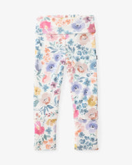 Tiny Blooms Fold Over Legging