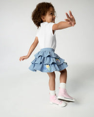 Smiley Face Tiered Skort