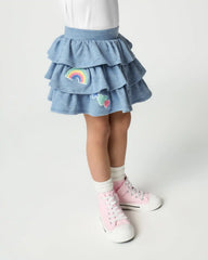 Smiley Face Tiered Skort