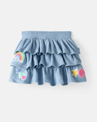 Smiley Face Tiered Skort
