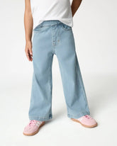 Light Blue Wide Leg Denim Pants