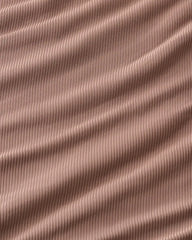 Hazy Brown Women's Ribbed Boxy Tee