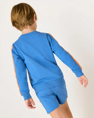 Major Blue Pocket Crewneck
