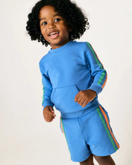 Major Blue Side Stripe Shorts