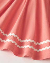 Beach Coral Asymmetrical Dress