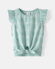 Coastal Rays Bow Front Flutter Top
