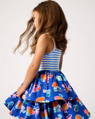 Tidepool Party Tiered Dress