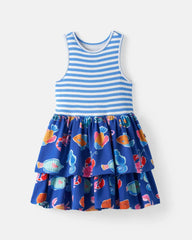 Tidepool Party Tiered Dress