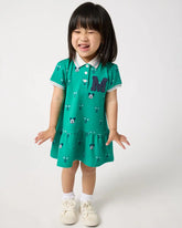 Disney Mickey Mouse Racket Rally Drop Waist Dress