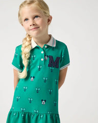 Disney Mickey Mouse Racket Rally Drop Waist Dress