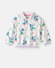 Disney Mickey Mouse & Minnie Mouse Match Drop Shoulder Crewneck
