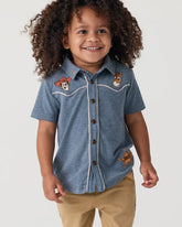 Disney & Pixar The Roundup Gang Button Down Polo