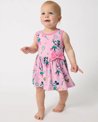 Disney Mickey Mouse & Minnie Mouse Match Twirl Dress with Bodysuit