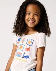 Ciao Bella Bow Back Puff Sleeve Tee