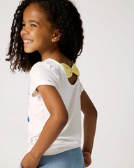 Ciao Bella Bow Back Puff Sleeve Tee
