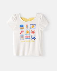Ciao Bella Bow Back Puff Sleeve Tee