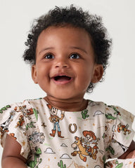 Disney & Pixar Woody's Wild West Tiered Flutter Dress with Bloomer