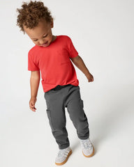 Washed Black Cargo Pants