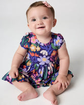Wild Garden Ruffle Twirl Dress with Bodysuit