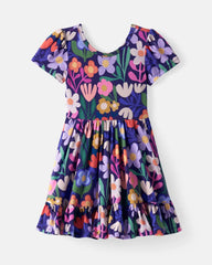 Wild Garden Ruffle Twirl Dress