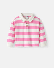 Pink Spark Stripe Polo Shirt