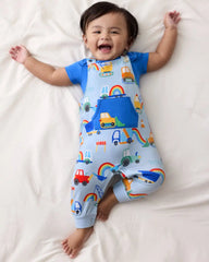 Rainbow Trucks Overall Set