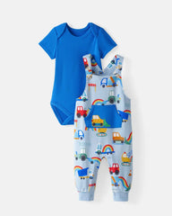 Rainbow Trucks Overall Set