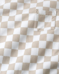 Stone Checks Relaxed Pocket Tee
