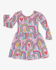 Disco Rainbows Skater Dress