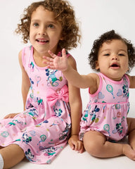 Disney Mickey Mouse & Minnie Mouse Match Twirl Dress