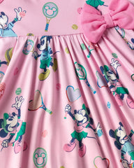 Disney Mickey Mouse & Minnie Mouse Match Twirl Dress with Bodysuit