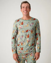 Disney Simba's Safari Men's Long Sleeve Pajama Top