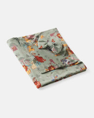 Disney Simba's Safari Swaddle & Luxe Bow Headband Set