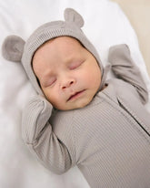 Dove Gray Bear Bonnet