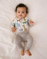 Dove Gray Fold Over Legging