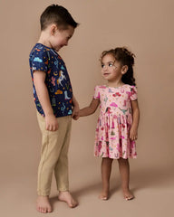 Pink Rancher Roundup Skater Dress with Bodysuit