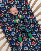 Monster Truck Madness Fitted Crib Sheet