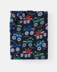 Monster Truck Madness Fitted Crib Sheet