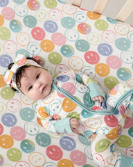 Positive Vibes Fitted Crib Sheet
