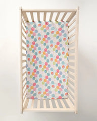 Positive Vibes Fitted Crib Sheet