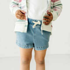 Light Blue Denim Shorts