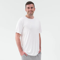 Bright White Men's Short Sleeve Pajama Top