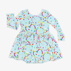 Friends Forever Twirl Dress with Bodysuit
