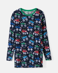 Monster Truck Madness Men's Long Sleeve Pajama Top