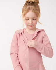 Mauve Blush Peplum Hoodie