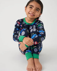 Monster Truck Madness Two-Piece Pajama Set