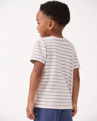 Stone Stripes Short Sleeve Relaxed Tee