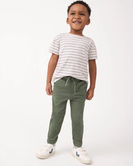 Olive Denim Jogger