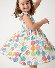 Positive Vibes Flutter Twirl Dress
